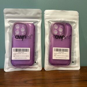 🔥🆕🔥 Bundle: (2) iPhone 14 Pro Cases – Purple Wave